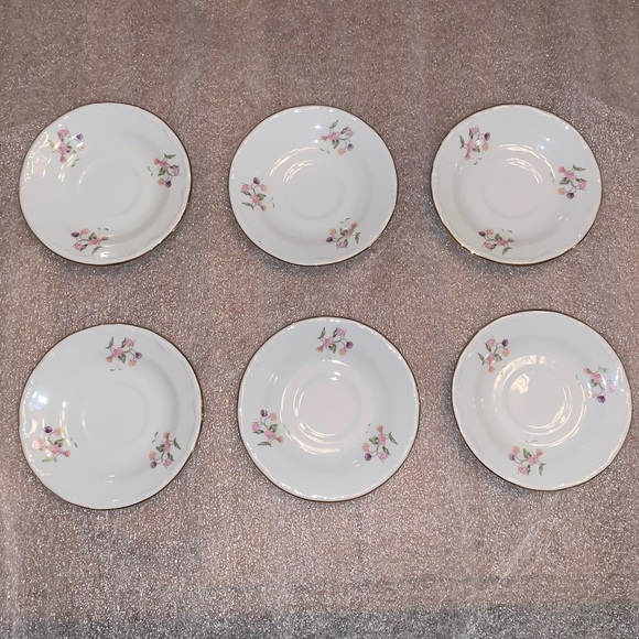 Walbrzych floral tea set 16pc porcelain rare fine china - Picture 11 of 16